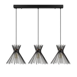 Opviq Kirpi - 3088 Lámpara de araña negra ajustable